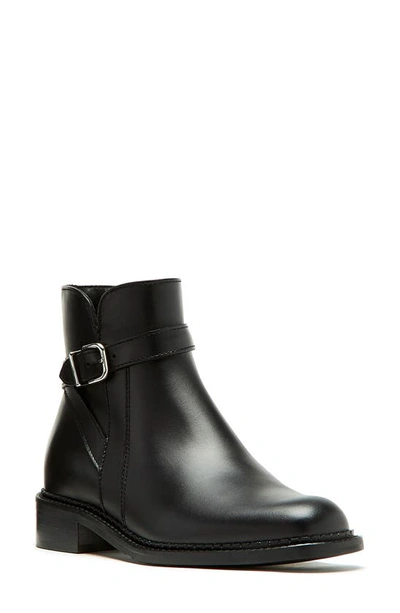 Shop La Canadienne Sarah Waterproof Bootie In Black Leather