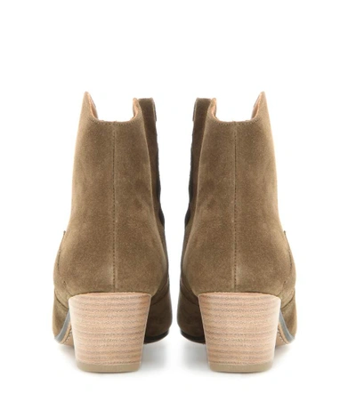 Shop Isabel Marant Étoile Dicker Suede Ankle Boots In Lrowe