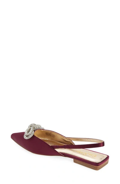 Shop Lilly Pulitzer Brit Pointed Toe Slingback Flat In Amarena Cherry