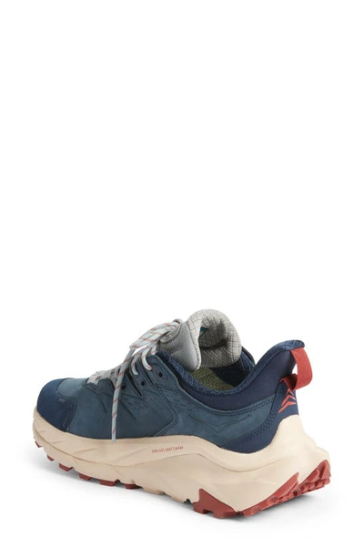 Shop Hoka Kaha 2 Low Gore-tex® Trail Running Shoe In Limestone /  Shifting Sand