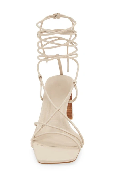 Billini Ilara Ankle Tie Sandal In Birch-natural