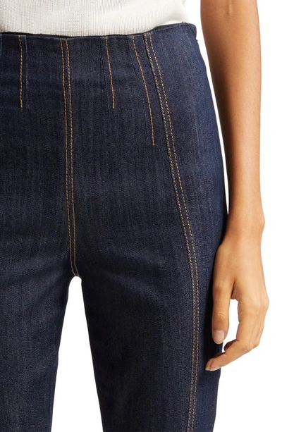 Shop Cinq À Sept Laurie Slit Hem Jeans In Light Indigo