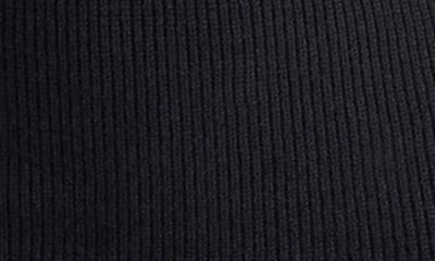 Shop Steve Madden Rowena Quarter Zip Long Sleeve Sweater Minidress In Black