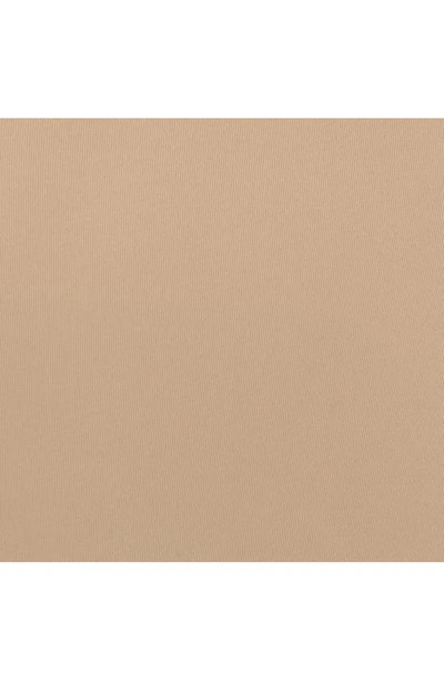 Skims Beige Seamless Sculpt Deep Plunge Thong Bodysuit In Clay
