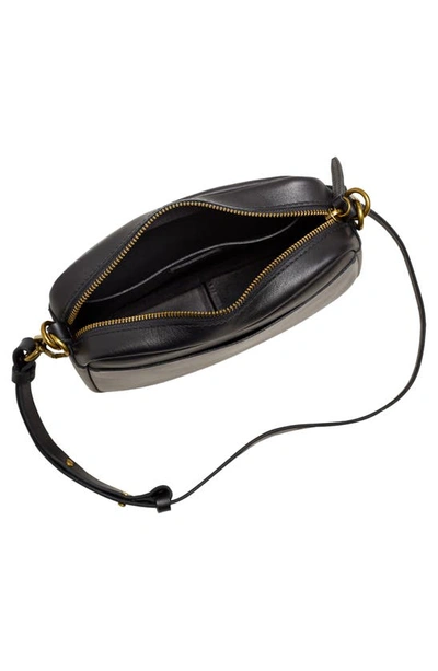 Shop Madewell Medium The Carabiner Leather Crossbody Bag In True Black