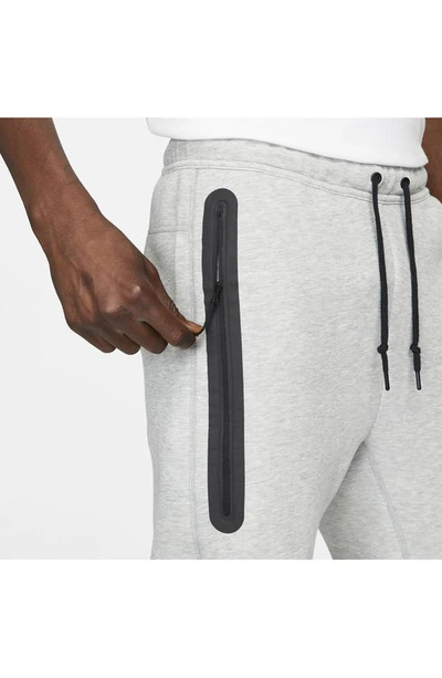 Shop Nike Tech Fleece Joggers In Dark Grey Heather/ Black