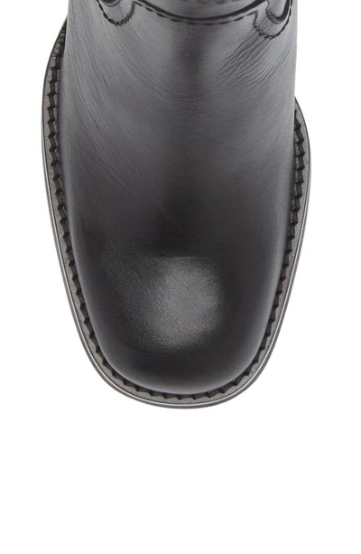 Shop Chocolat Blu Zac Boot In Black Leather