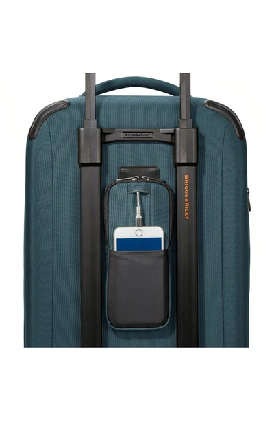 Shop Briggs & Riley Zdx 21-inch Expandable Spinner Suitcase In Blue