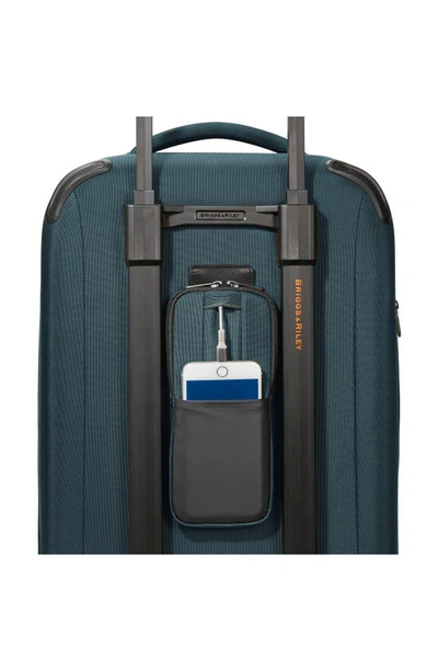 Shop Briggs & Riley Zdx 22-inch Expandable Spinner Suitcase In Blue