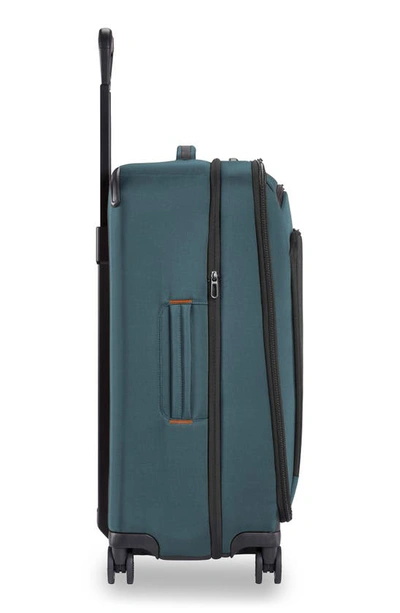 Shop Briggs & Riley Zdx 26-inch Expandable Spinner Suitcase In Blue