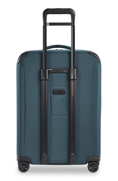 Shop Briggs & Riley Zdx 26-inch Expandable Spinner Suitcase In Blue