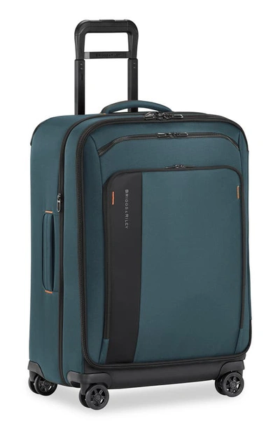 Shop Briggs & Riley Zdx 26-inch Expandable Spinner Suitcase In Blue