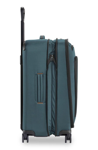 Shop Briggs & Riley Zdx 26-inch Expandable Spinner Suitcase In Blue