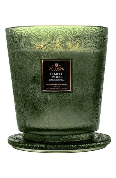 Voluspa Temple Moss Five-wick Hearth Candle In Temple Moss