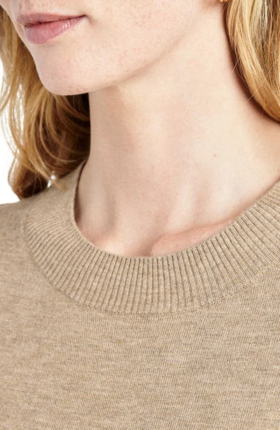 Splendid Jeanne Crewneck Sweater In Heather Camel