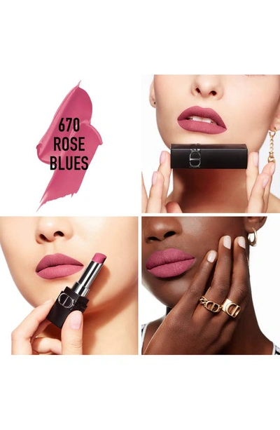 Shop Dior Rouge  Forever Transfer-proof Lipstick In 670 Rose Blues