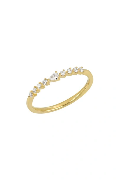 Shop Bony Levy Liora Diamond Stackable Ring In 18ky Yellow Gold