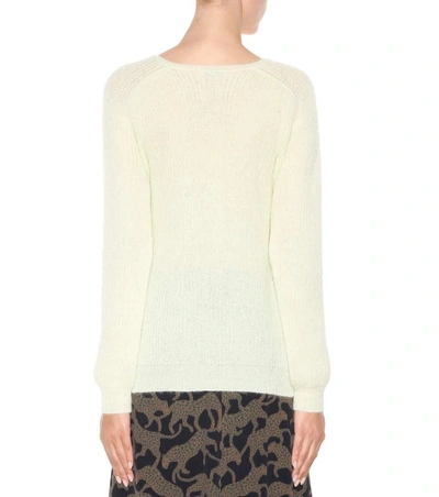 Shop Nina Ricci Mohair-blend Sweater In Green