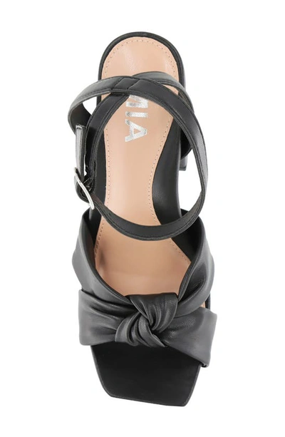 Shop Mia Esma Knotted Sandal In Black