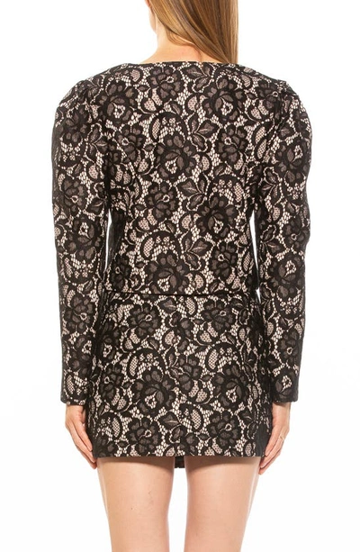 Alexia Admor Rowan Lace Jacket In Black