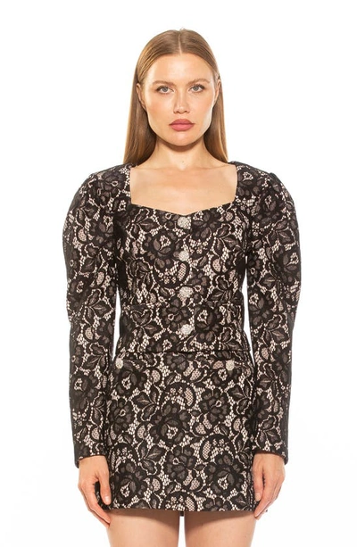 Alexia Admor Rowan Lace Jacket In Black