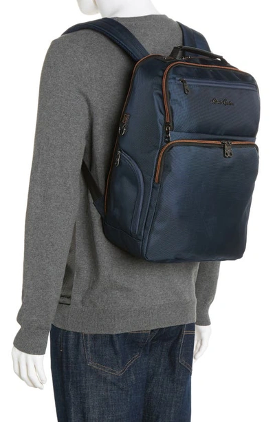 Shop Robert Graham Cache Recycled Polyester Backpack In Navy