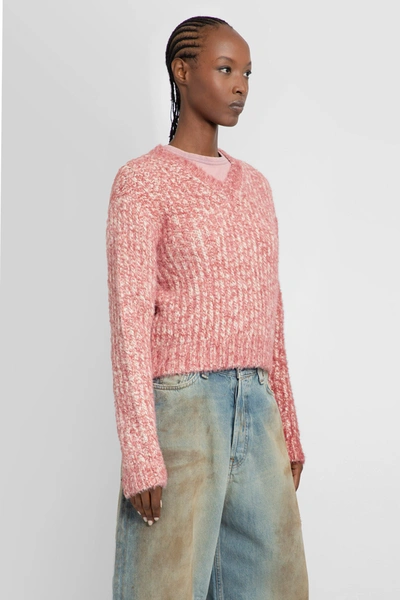 Shop Acne Studios Woman Pink Knitwear