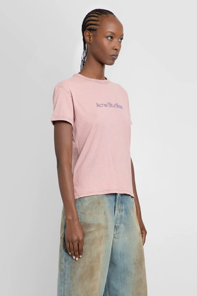 Shop Acne Studios Woman Pink T-shirts