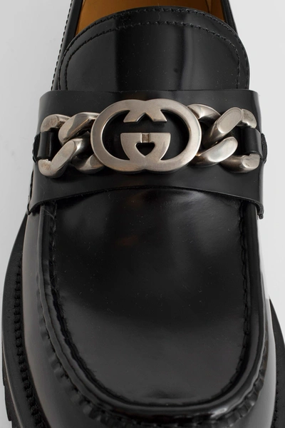 Shop Gucci Man Black Loafers