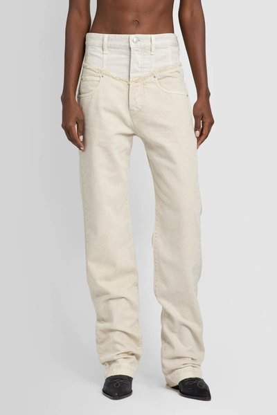 Shop Isabel Marant Woman Off-white Trousers