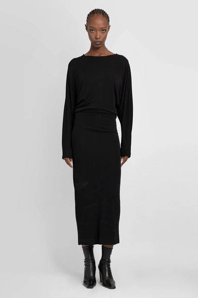 Shop Khaite Woman Black Dresses