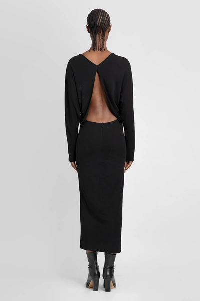 Shop Khaite Woman Black Dresses