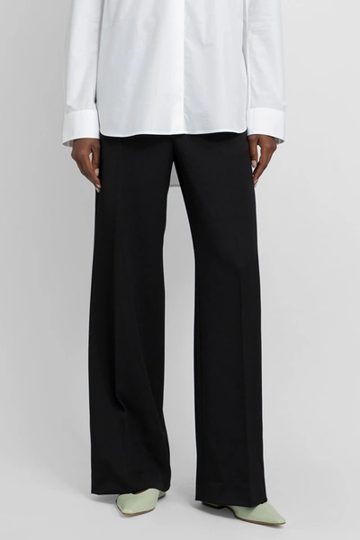 Shop Lanvin Woman Black Trousers