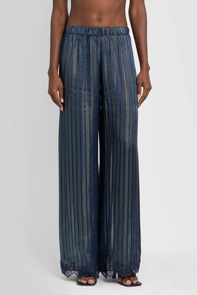 Shop Oseree Woman Blue Trousers