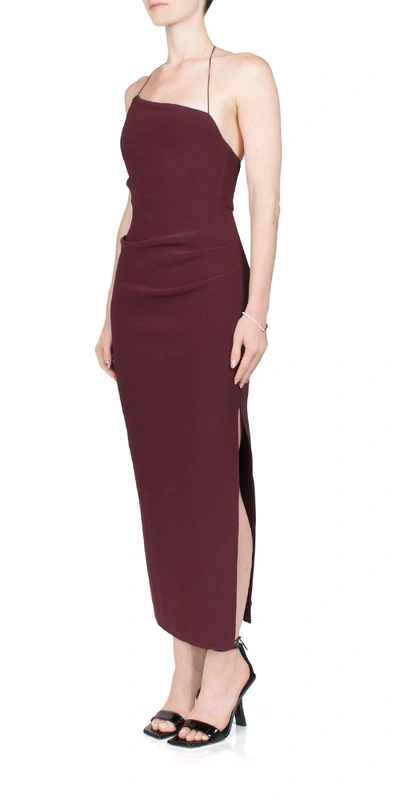 Bec & Bridge Burgundy Andy Midi Dress