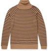 MARC JACOBS Striped Wool Rollneck Sweater