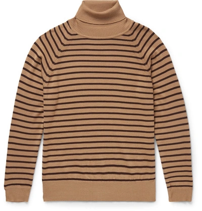 Shop Marc Jacobs Striped Wool Rollneck Sweater