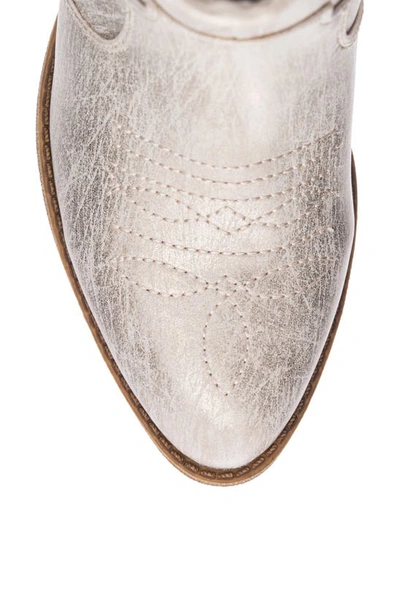 Shop Dirty Laundry Unite Western Bootie In Natural Metallic
