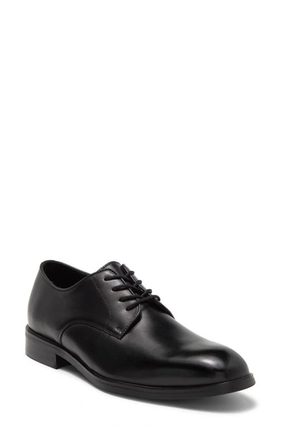 Shop Nordstrom Rack Gavin Plain Toe Leather Derby In Black