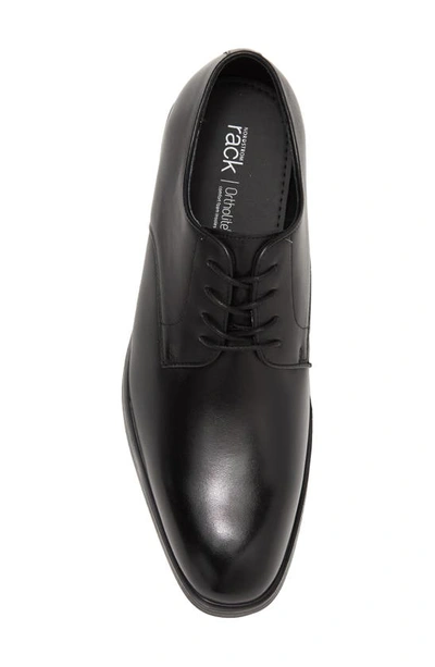 Shop Nordstrom Rack Gavin Plain Toe Leather Derby In Black