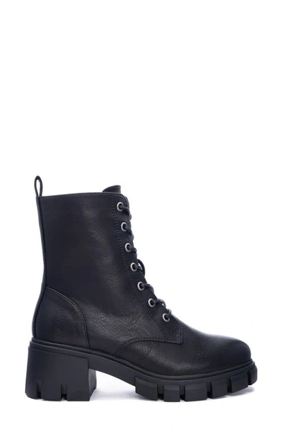Shop Dirty Laundry Newz Combat Boot In Black Smooth