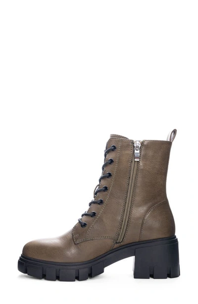Shop Dirty Laundry Newz Combat Boot In Olive