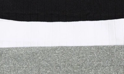 Shop Abound Stevie Textured Thongs In Black- White Multi