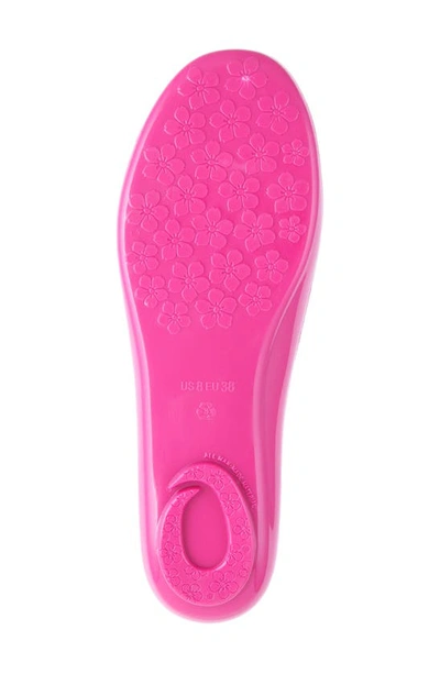 Okabashi Bella Shiny Ballet Flat In Sangria