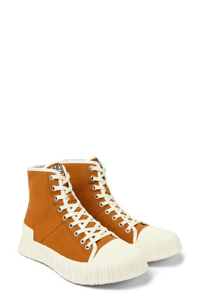 Camperlab Roz High Top Sneaker In Medium Brown