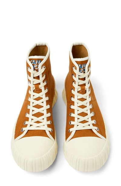 Camperlab Roz High Top Sneaker In Medium Brown