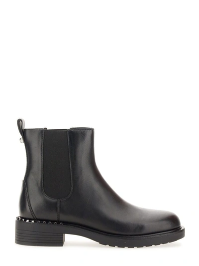 Shop Ash Leather Boot In Black