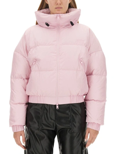 Msgm Cropped Fit Jacket In Pink