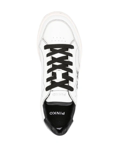 Shop Pinko Sneakers With Logo Bondy In Black