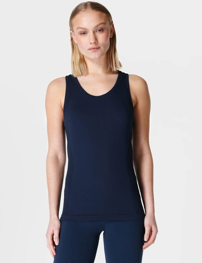 Shop Sweaty Betty Athlete Seamless Gym Vest In Blue